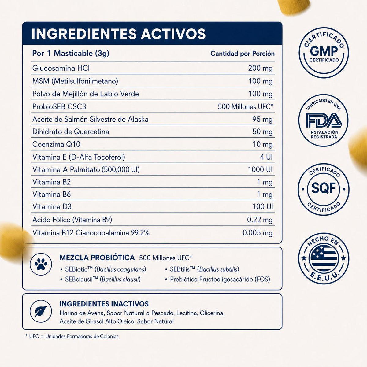 Pupganics™ Masticables Multivitamínicos de Apoyo Diario