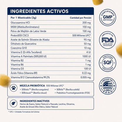 Pupganics™ Masticables Multivitamínicos de Apoyo Diario